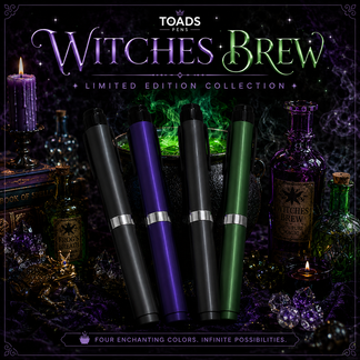 Witches Brew Pen Collection by Toads Pens featuring reusable pens in Halloween inspired colors